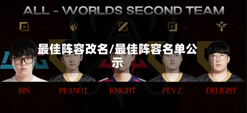 最佳阵容改名/最佳阵容名单公示