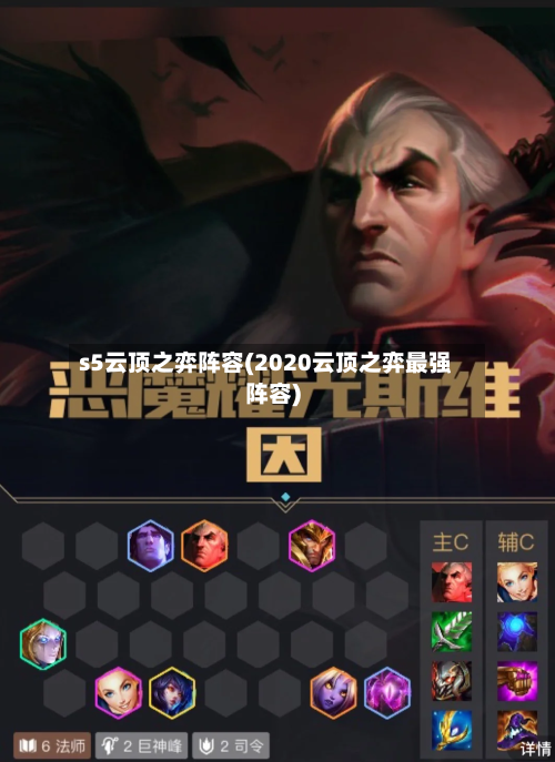 s5云顶之弈阵容(2020云顶之弈最强阵容)