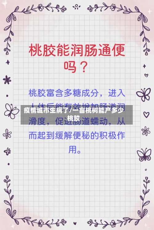 疫情城市生病了/一亩桃树能产多少桃胶