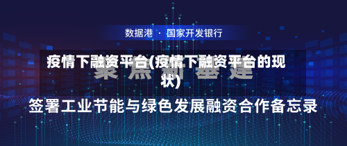 疫情下融资平台(疫情下融资平台的现状)
