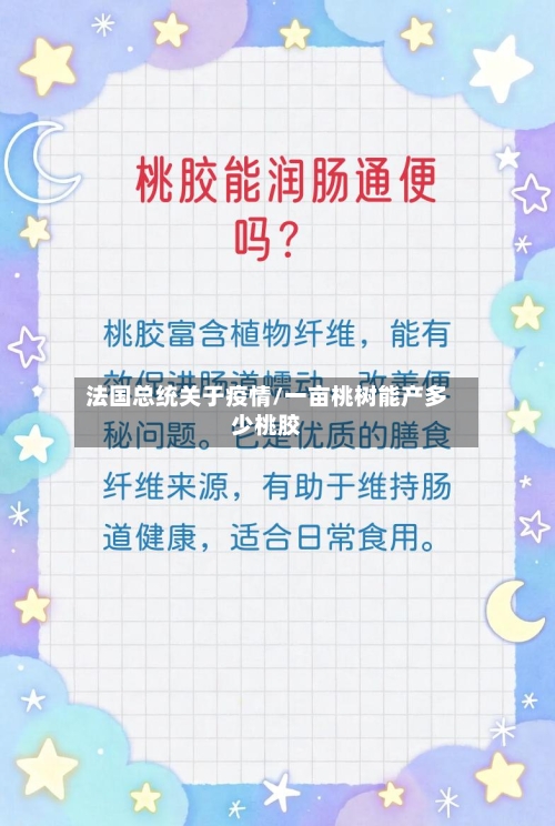 法国总统关于疫情/一亩桃树能产多少桃胶-第2张图片