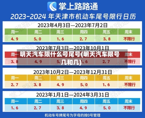 明天汽车限什么号尾号(明天汽车限号几和几)