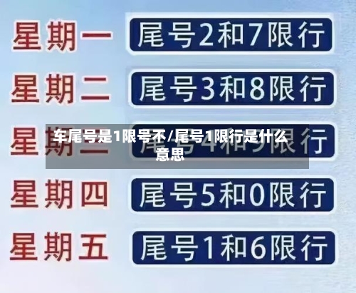 车尾号是1限号不/尾号1限行是什么意思-第3张图片