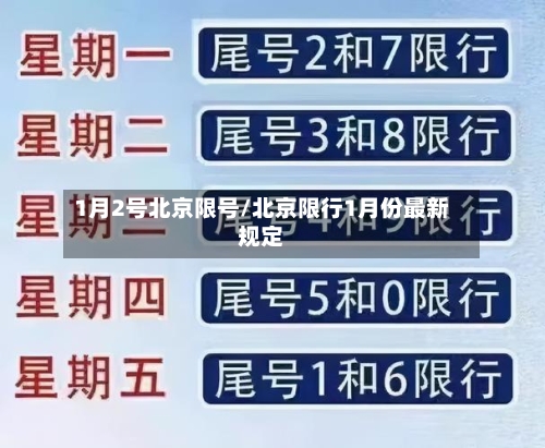1月2号北京限号/北京限行1月份最新规定-第3张图片
