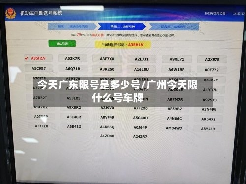 今天广东限号是多少号/广州今天限什么号车牌-第3张图片