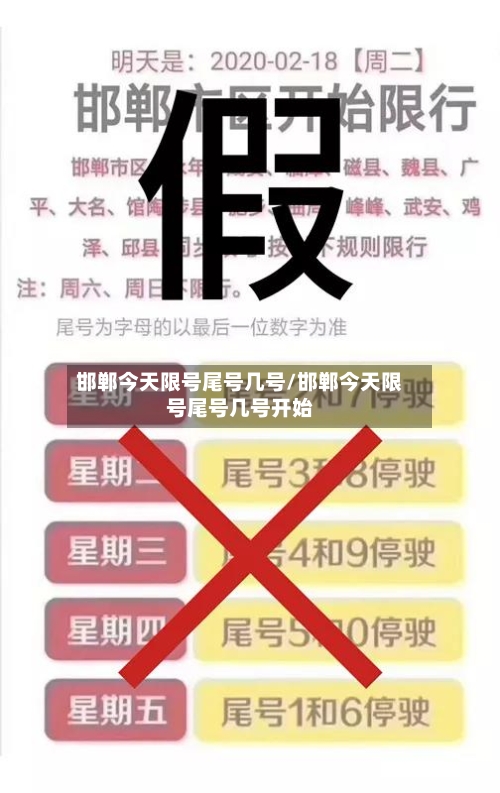 邯郸今天限号尾号几号/邯郸今天限号尾号几号开始