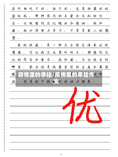 疫情里的牵挂/疫情里的牵挂作文-第3张图片