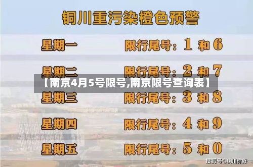 【南京4月5号限号,南京限号查询表】