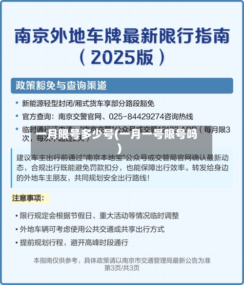 一月限号多少号(一月一号限号吗)