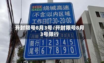开封限号8月3号/开封限号8月3号限行-第2张图片