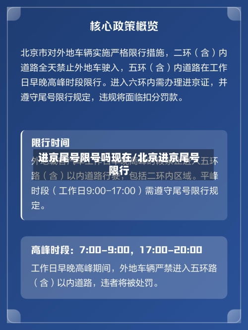 进京尾号限号吗现在/北京进京尾号限行-第2张图片