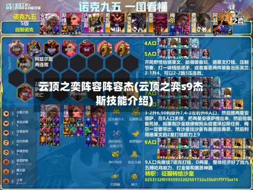 云顶之奕阵容阵容杰(云顶之弈s9杰斯技能介绍)-第2张图片