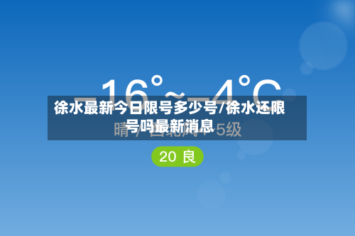 徐水最新今日限号多少号/徐水还限号吗最新消息