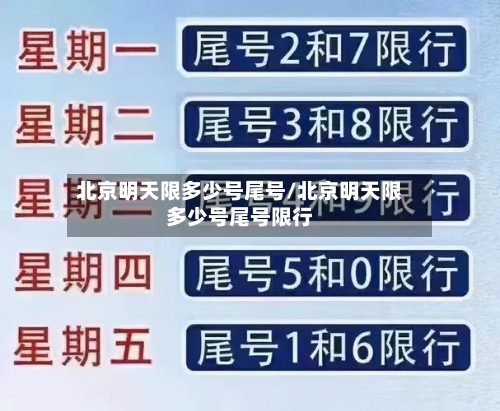 北京明天限多少号尾号/北京明天限多少号尾号限行-第3张图片