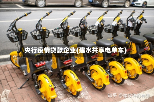 央行疫情贷款企业(建水共享电单车)-第2张图片