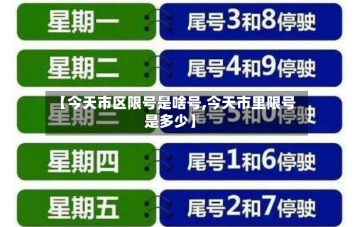 【今天市区限号是啥号,今天市里限号是多少】