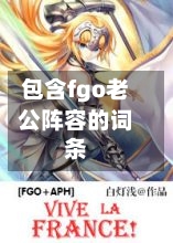 包含fgo老公阵容的词条