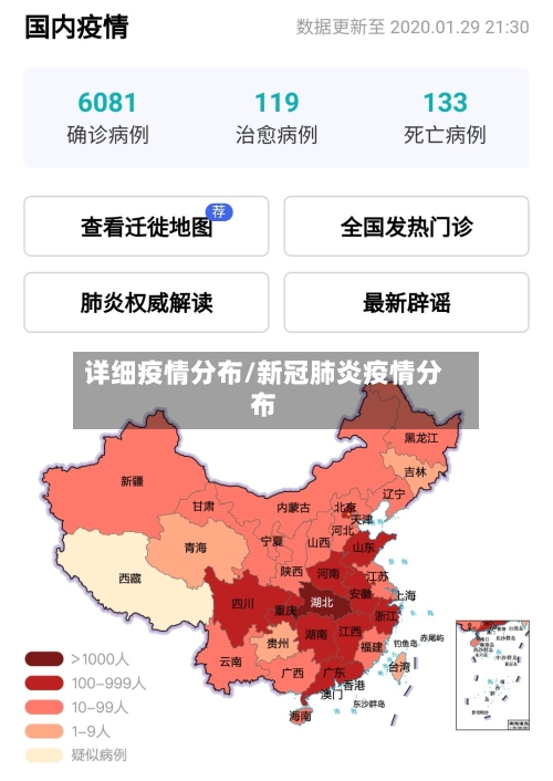 详细疫情分布/新冠肺炎疫情分布-第2张图片