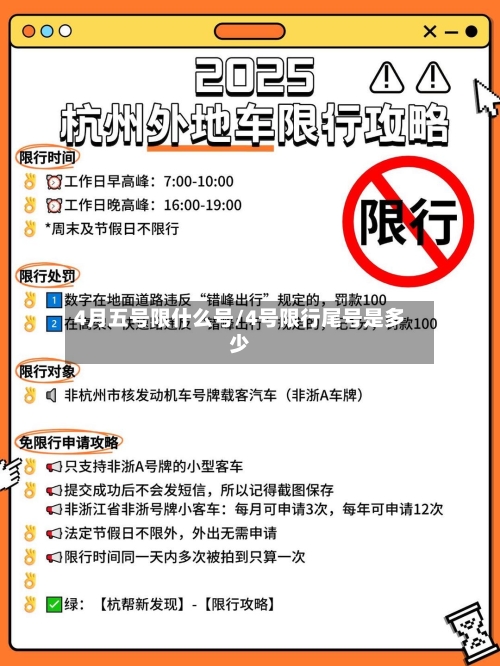 4月五号限什么号/4号限行尾号是多少