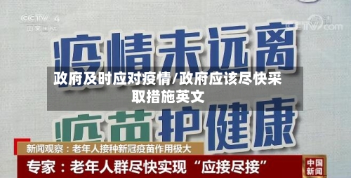 政府及时应对疫情/政府应该尽快采取措施英文-第2张图片